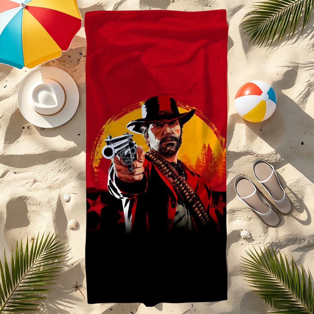 Game R-Red Dead Towel Large Quick-Drying R-Redemptions Microfiber soft Beach Towel for Travel Fitness Sauna Bathing Camping