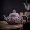 Purple Pottery Teapot Hand Carving  Ceramic Drink Pot Kettle Pot Kung Fu Tea Set Pure  Teapot Teapot for Tea Puer Tea