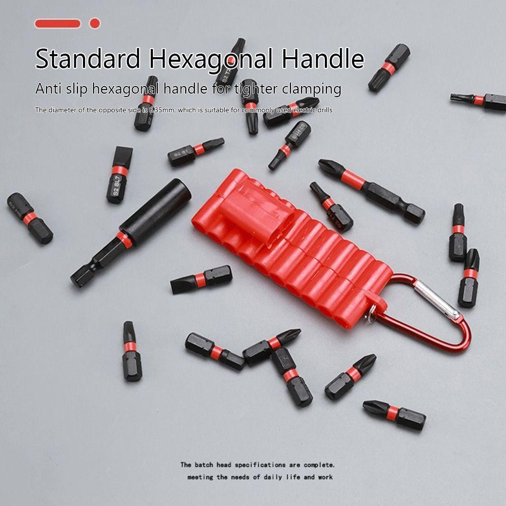 22Pcs Impact Resistant Hex Shank Bit S2 Alloy Steel Hardware Tool Set Daily Fastener Work