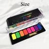 8-Color Water-Soluble Fluorescent Body Paints Halloween Dark Night Glow Paintbrush DIY Quick Dry Pigments Paste Eyeline Makeup