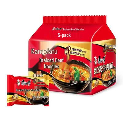 Лапша быстрого приготовления Kang Shi Fu Классическая тушеная говядина, упаковка 30 шт.
