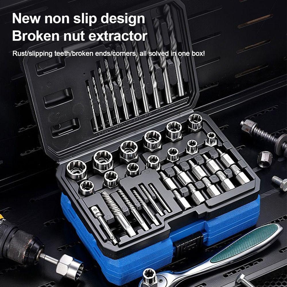 Rust Proof Nut Extractor High Torque Screw Remover Fastener Extractor  Broken Thread Taking