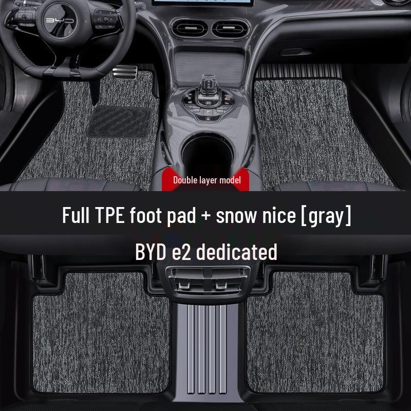 Коврик для пола BYD e2 Luxury из ТПЭ - Полное покрытие для сиденья водителя (24 Модель)