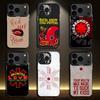 Красный перец RHCP Чехол для телефона для iPhone 17,16,15,14,13,12,11,Pro,XS,Max,Plus,Mini,SE4,E Черный Матовый Ударопрочный Чехол