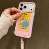 Цветная сумка-кошелек с держателем для карт и телефона для iPhone 17 16 15 14 13 12 11 Pro Max Air, ремешок на запястье, противоударный чехол с ремешком