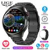 LIGE GT4 Original Smart Watch HD Full Touch Screen Multi-function Bluetooth Call Health Monitoring Sports Fitness Smart Bracelet Waterproof Men Watch