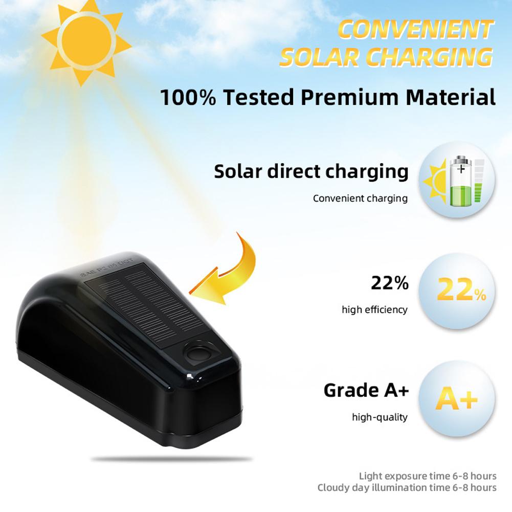 1PC 12LED Car Roof Lights Solar Powered Flashing Lights Cab Punch-Free for Truck Pickup