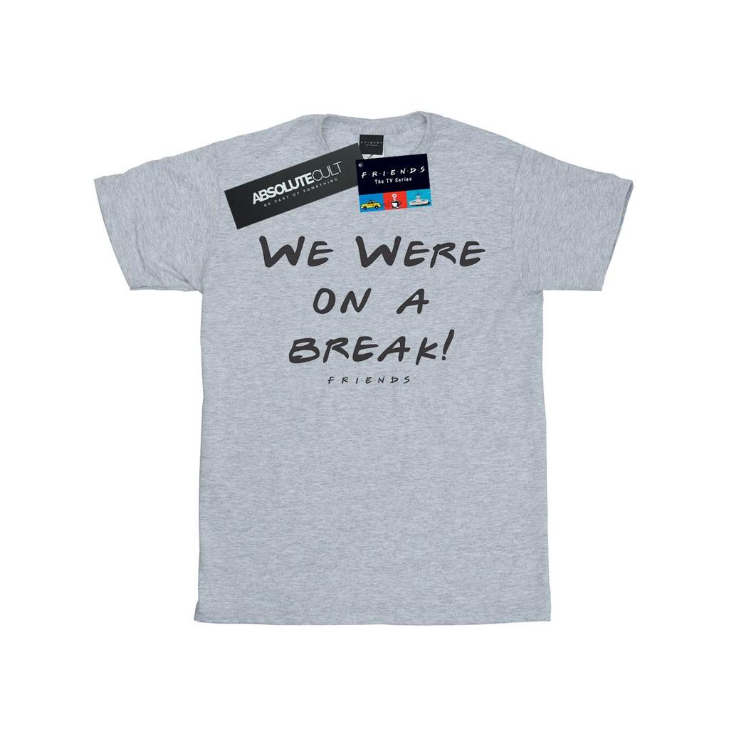 Friends Mens We Were On A Break Text T-Shirt
