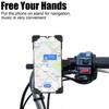 Bicycle Motorcycle Phone Holder Adjustable GPS Navigation Support Support 360° Rotating Automatic Lock Single Handed Operation