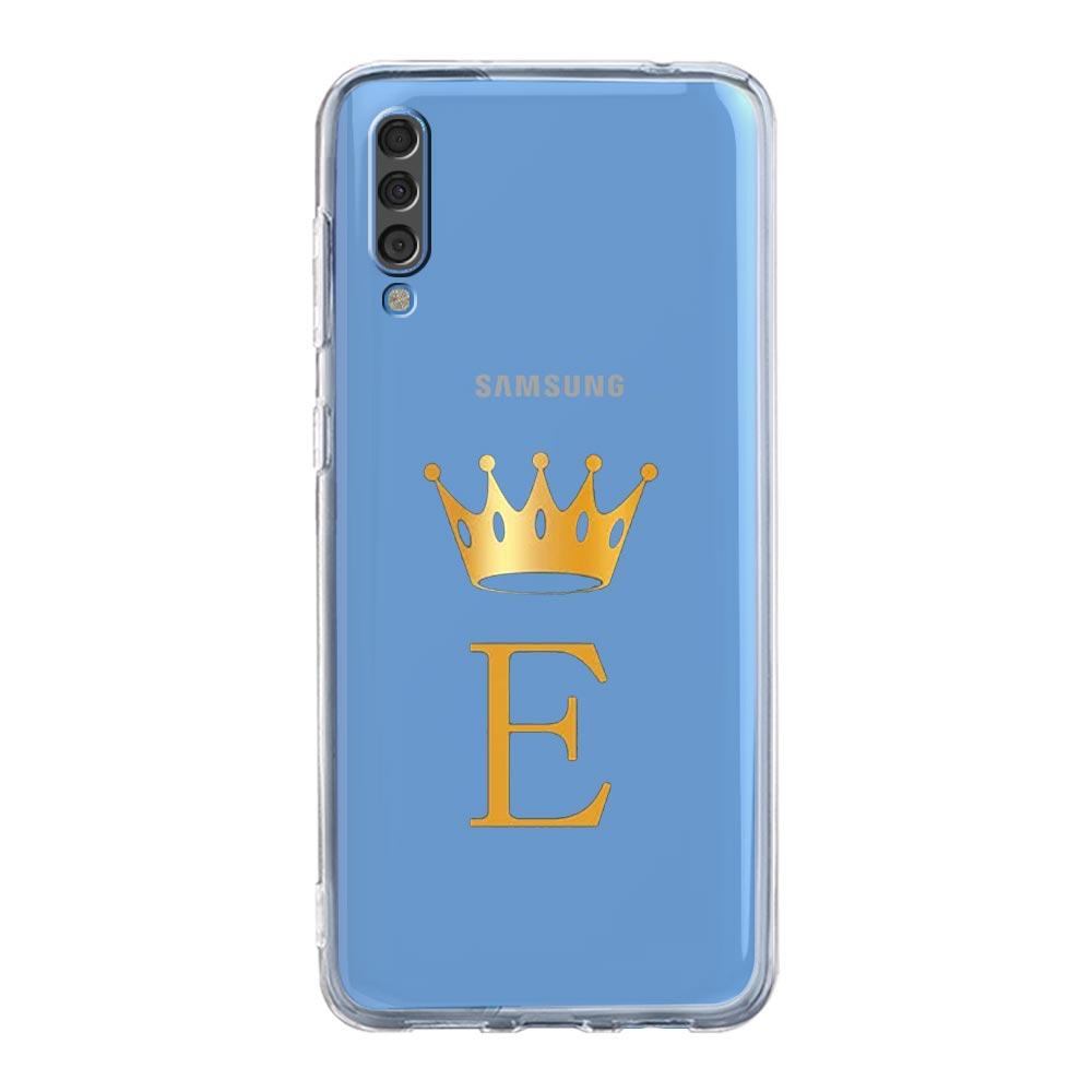 Чехол для Samsung A54 A52 A50 A70 A10 A30 A40 A20S A20E A02S A12 A14 A22 A24 A42 A34 A32 5G A04s, чехол с короной и буквами от A до b Art