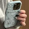 Черный силиконовый чехол-паутина для iPhone 13 16 15 14 12 Pro Чехол для iPhone 15 16 Plus 13 11 12 14 15 16 17 Air Pro Max Чехлы