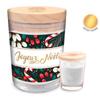 [A3725] - Scented Candle 'Merry Christmas' Green Red - 92x70 Mm (vanilla)