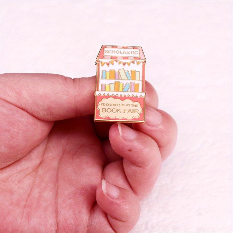 Scholastic Я бы лучше участвовал в книжных ярмарках с брошью Значки из эмали для любителей чтения