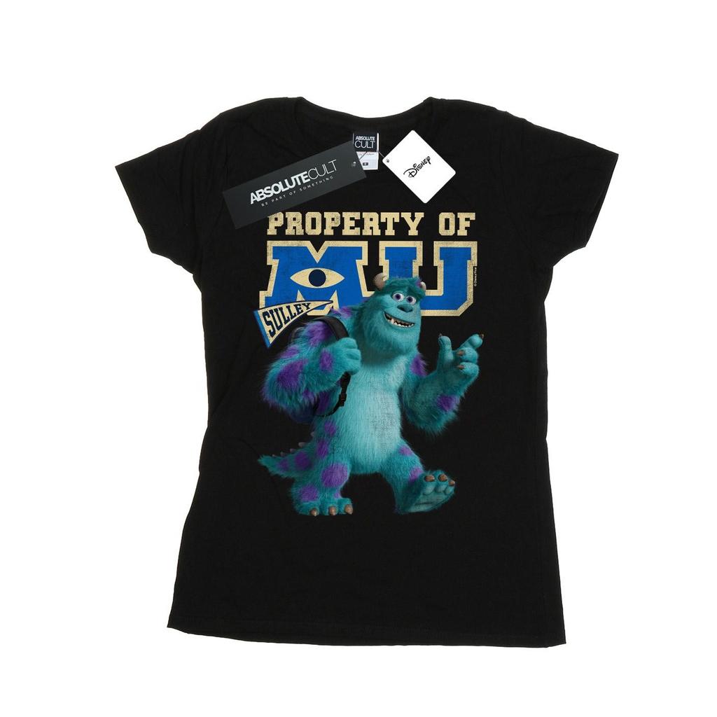 Disney Womens/Ladies Monsters University Property Of MU Sulley Cotton T-Shirt