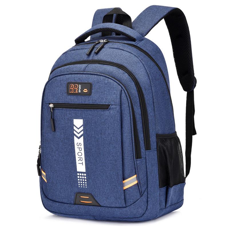 Oxford Cloth Large Capacity Backpack With Breathable Straps For Students And Travelers