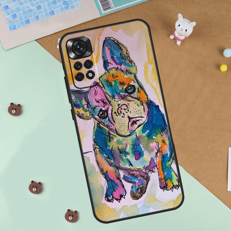 French Bulldog Art Case For Xiaomi Redmi 14C 10C 12C 13C Cover For Redmi Note 14 Pro 13 9 10 11 12 10S 11S 12S