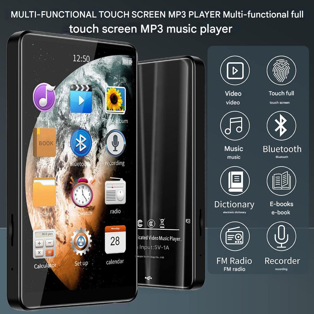 MP3-плеер X20, полноэкранный MP4-плеер Bluetooth-версия Walkman, портативный музыкальный плеер