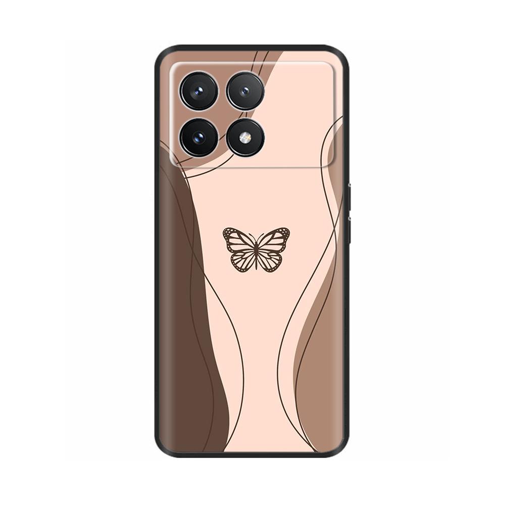 Для Xiaomi Poco F6 Pro Чехол Крышка Для Xiaomi Poco F6 Pro 5G Чехол для телефона Крутой Милый Мягкий Гладкий Жидкий Силикон Fundas Ракушки