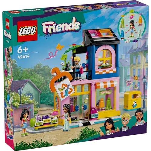Игрушка LEGO Friends Винтажный модный бутик - Подарок на день рождения, Конструктор, Развивающая игрушка для девочек и мальчиков, Возраст 6, 7, 8, 9 лет, Ролевая игра, Роль