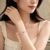 Polished Metal Heart  Necklace Stainless Steel Chain Bangle Heart Bracelet  Anniversary Gift