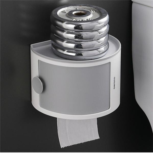 1 шт., держатель для туалетной бумаги для ванной комнаты, коробка для бумажных салфеток, пластиковый диспенсер для унитаза, настенный ящик для хранения рулонной бумаги с бесплатной перфорацией