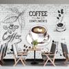 3D Ретро Кофейня Обои Кафе Магазин Ресторан Напитки Настенные Фотообои Съемные Большие Кофейные Обои