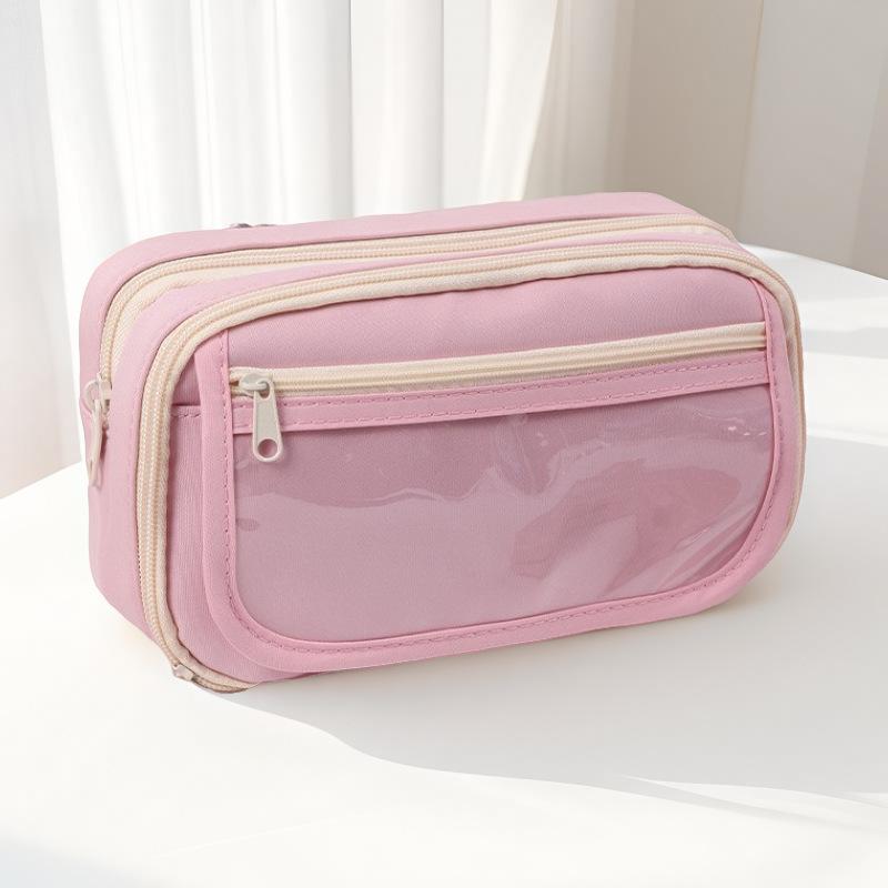 Новый прозрачный пенал, девятислойный пенал с пандой, пенал большой вместимости, высококачественный пенал для учеников средней школы и девочек