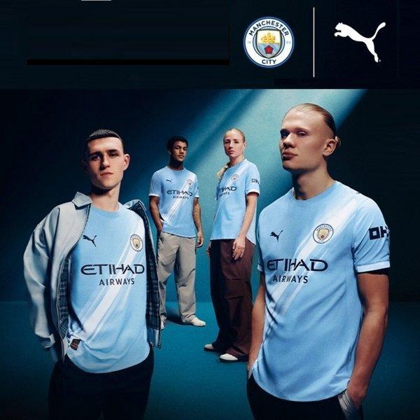 Puma Men Manchester City Home Away Jersey Short Sleeve Mcfc