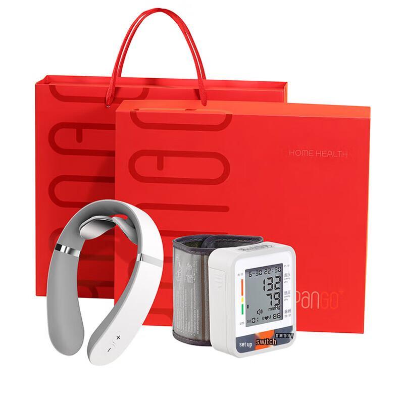 Pangao Neck and Body Pulse Heat Massager Gift Set CN plug (adapter included)