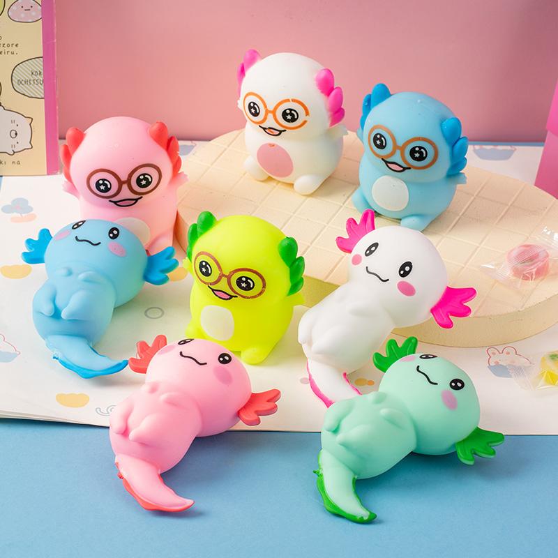 Милый аксолотль сквиши игрушка мультяшное животное сжимаемая медленно восстанавливающаяся сквиши игрушка мячик-антистресс снятие стресса подарок для детей веселая игрушка украшение для вечеринки