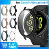 Premium PC Case+Tempered Glass for Garmin Vivoactive 5 Anti-scratch Screen Protector Film & Bumper Protective Cover Accessories