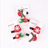 Kids' Christmas Hair Accessories: Snowflake Clips, Knit Hat, Hairpins & Bow Gift Set