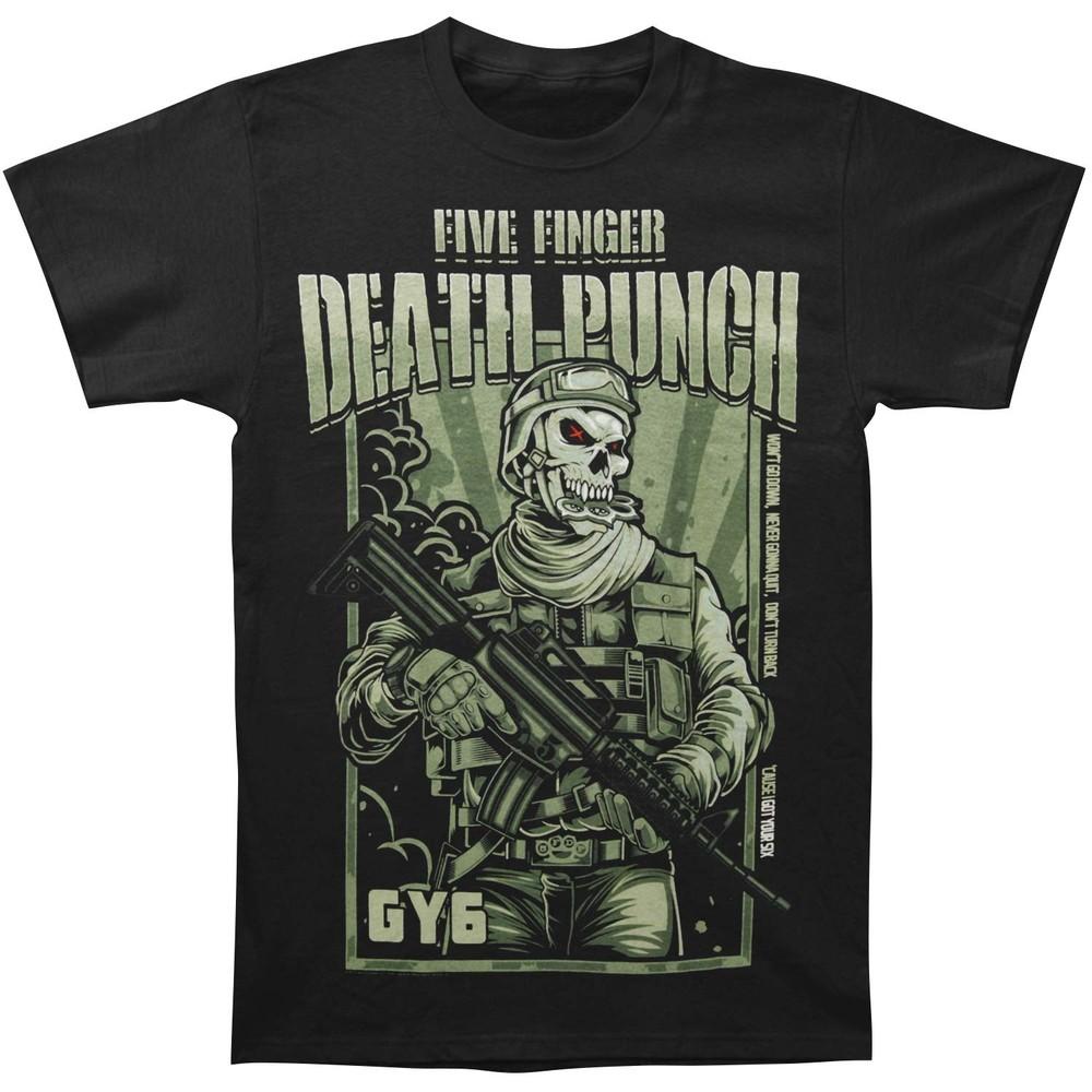 Футболка унисекс Five Finger Death Punch War Soldier, приталенная, размер X-Large, черная