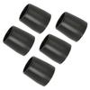 5 Pcs Crutch Tips Thick Rubber Single Angle Cane Foot Cane Walking Stick Crutch Foot PadBlack