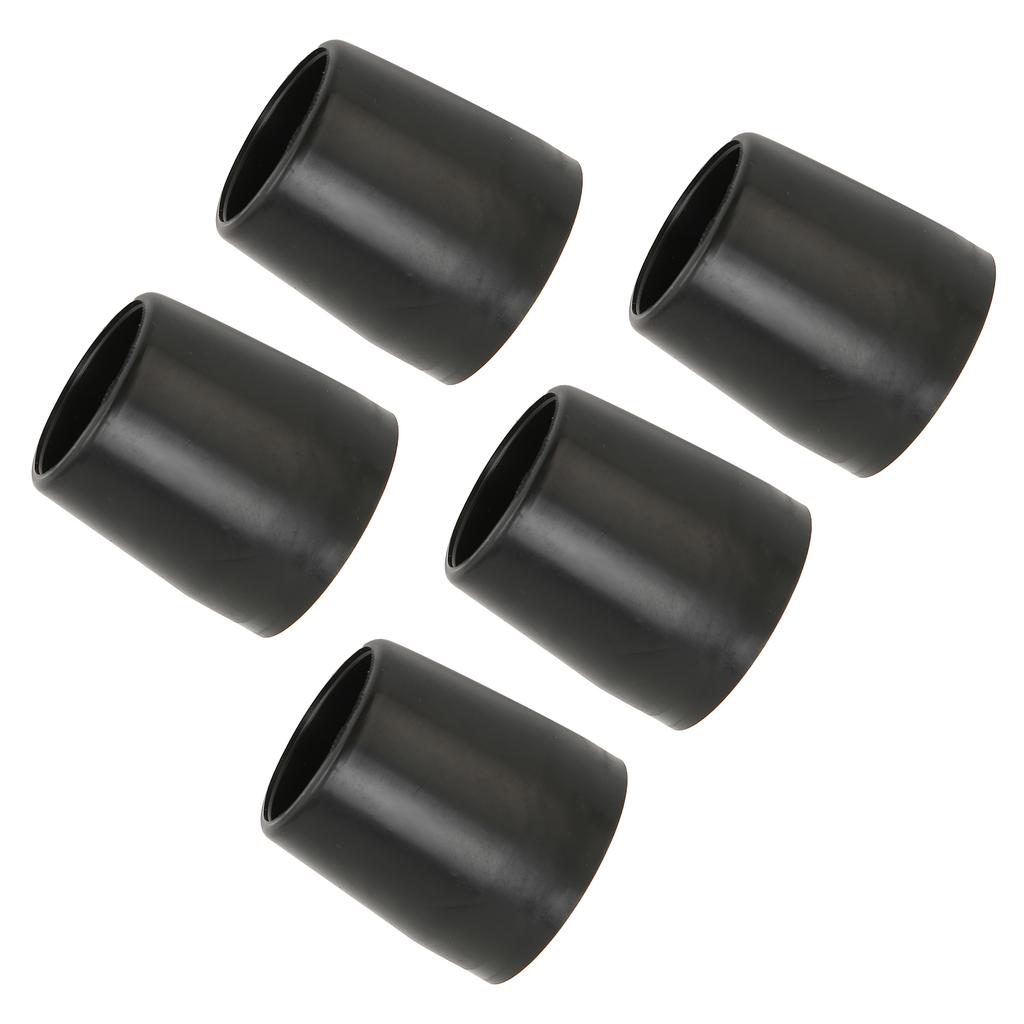 5 Pcs Crutch Tips Thick Rubber Single Angle Cane Foot Cane Walking Stick Crutch Foot PadBlack