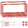 31*16cm Rhinestone Car License Plate Frame Cover Frame Auto Parts Glittering Crystal License Plate Holder for Ladies License Plate Covers Frames 6