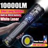 10000 лм LED Белый Лазер Встроенный Аккумулятор Фонарь Аварийные Прожекторы 5 км Самые Мощные Светодиодные Фонарики Свет