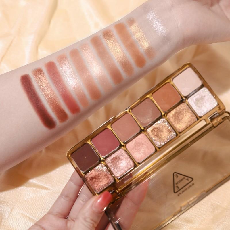 12 Color Eye Shadow Plate Matte Pearl Eyeshadow Girl Beginner Makeup Eyeshadow Tray