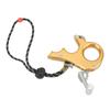 Archery Thumb Trigger Aluminum Alloy Compound Bow Release Aids 3 Finger Grip Caliper for Outdoor Hunting Shooting