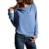 HNXC Women's Fashion Casual Autumn Winter Colour Block Print  Long Sleeve O-Neck Blouses & Shirts