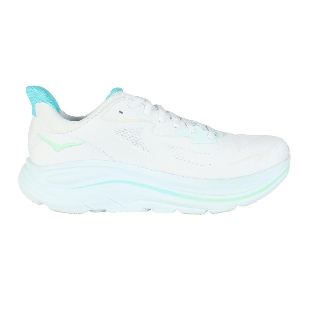 HOKA Running Shoes Jogging Shoes Clifton 10 White Green Sneakers Ultra Lightweight Cushioned Breathable X 1162031-WTCL (White Green/26.0/Lady's)