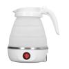 Foldable Travel Electric Silicone and Stainless Steel Rapid Boiling Foldable Electric Kettle Kettle, 0.6L (White)