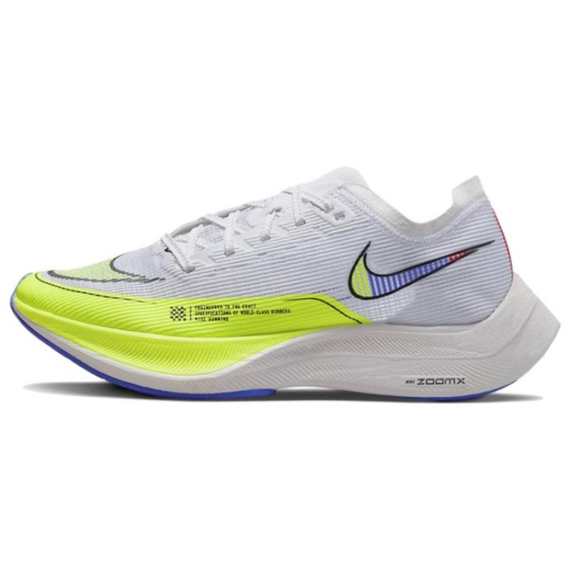 Nike Женские кроссовки ZoomX Vaporfly Next% 2 'Белый Вольт Голубой' повседневные CU4123-103