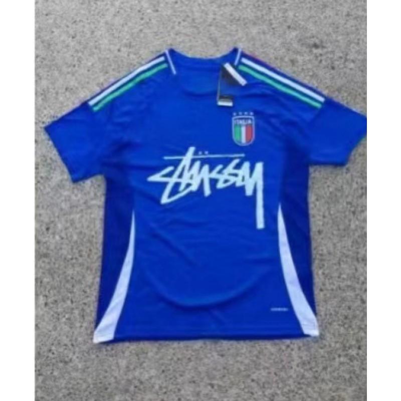 Euro Italy Training Jersey Co-branded Football Shirt Men Women Sportswear