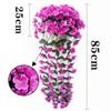 1pc Fake Hanging Flowers  Artificial Violet Ivy Flowers Plant for Outside Outdoor Patio Garden Porch Wedding Home Decorations