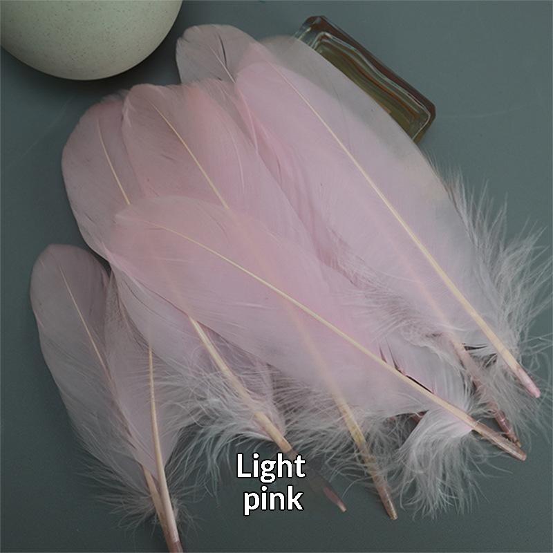 50 шт. Натуральные гусиные перья Plumas 15-20 см Лебединый белый розовый перья Для ловцов снов Поделки DIY Украшение для вечеринки Ювелирные изделия