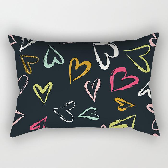 Скандинавский Абстрактный Разноцветные Линии Геометрический Длинная Наволочка Дом Диван Подушка Автомобиль Офис Подушка для Поясницы