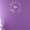 Modern Fashion Home Office Room Decor Background DIY 3D Clock Wall Sticker