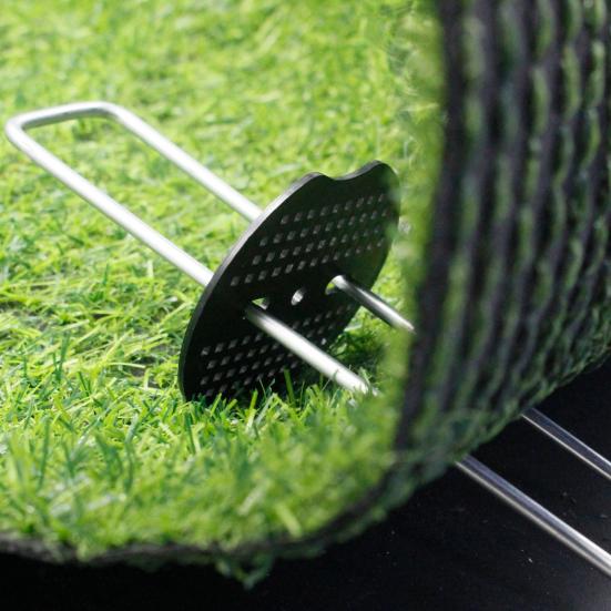 Yousheng 50/100 шт. U-образный колышек для грунта, антикоррозийный садовый колышек с прокладками, простая установка, многоразовые многоцелевые колышки для земли