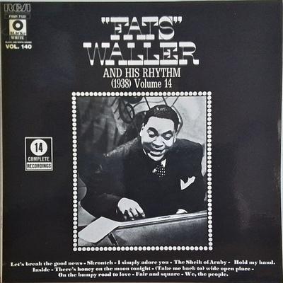 LP Запись ФЭТС УОЛЛЕР И ЕГО РИТМ - Полные записи Том 14 (1938 FXM17123 RCA Франция Джаз Б/У